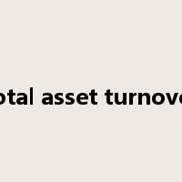 total asset turnover是什么意思