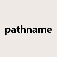 pathname是什么意思
