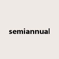 semiannual是什么意思