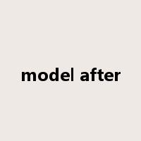 model after是什么意思