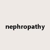 nephropathy是什么意思