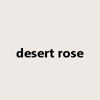 desert rose是什么意思