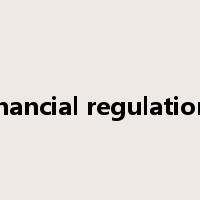 financial regulations是什么意思