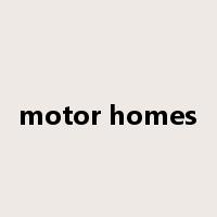 motor homes是什么意思