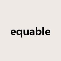 equable是什么意思