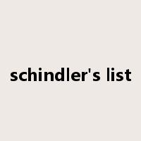 schindler's list是什么意思