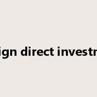 foreign direct investment是什么意思