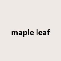 maple leaf是什么意思