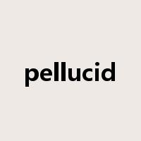 pellucid是什么意思