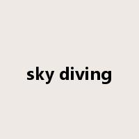 sky diving是什么意思