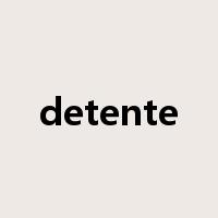 detente是什么意思