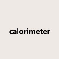 calorimeter是什么意思