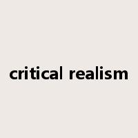 critical realism是什么意思