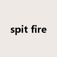 spit fire是什么意思