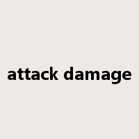 attack damage是什么意思