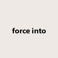 force into是什么意思