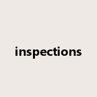 inspections是什么意思