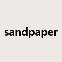 sandpaper是什么意思