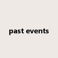 past events是什么意思