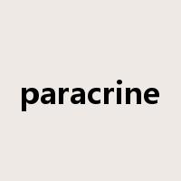 paracrine是什么意思