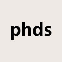 phds是什么意思