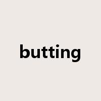 butting是什么意思