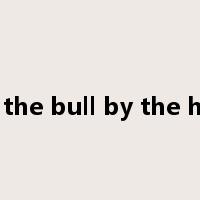 take the bull by the horns是什么意思