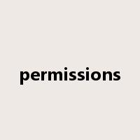 permissions是什么意思