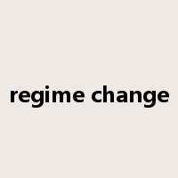 regime change是什么意思