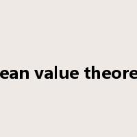 mean value theorem是什么意思