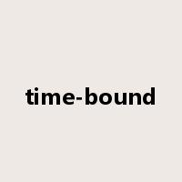 time-bound是什么意思