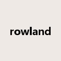 rowland是什么意思