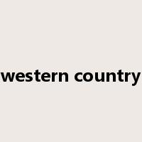 western country是什么意思