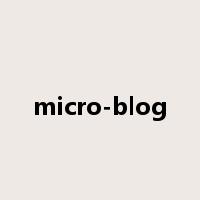 micro-blog是什么意思