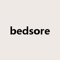 bedsore是什么意思