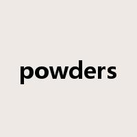 powders是什么意思