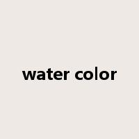 water color是什么意思
