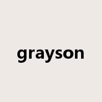 grayson是什么意思