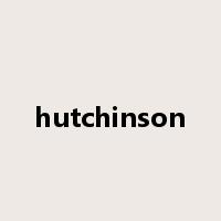hutchinson是什么意思