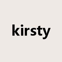 kirsty是什么意思