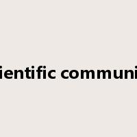 scientific community是什么意思