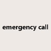 emergency call是什么意思