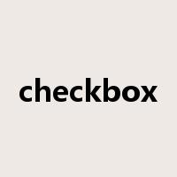 checkbox是什么意思