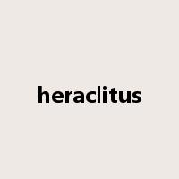 heraclitus是什么意思