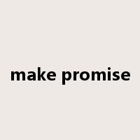 make promise是什么意思