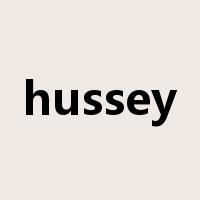 hussey是什么意思