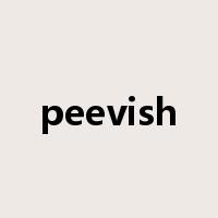 peevish是什么意思