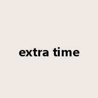 extra time是什么意思