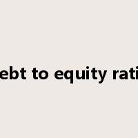 debt to equity ratio是什么意思