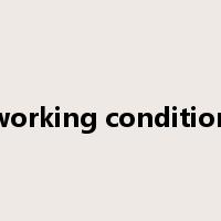 working condition是什么意思